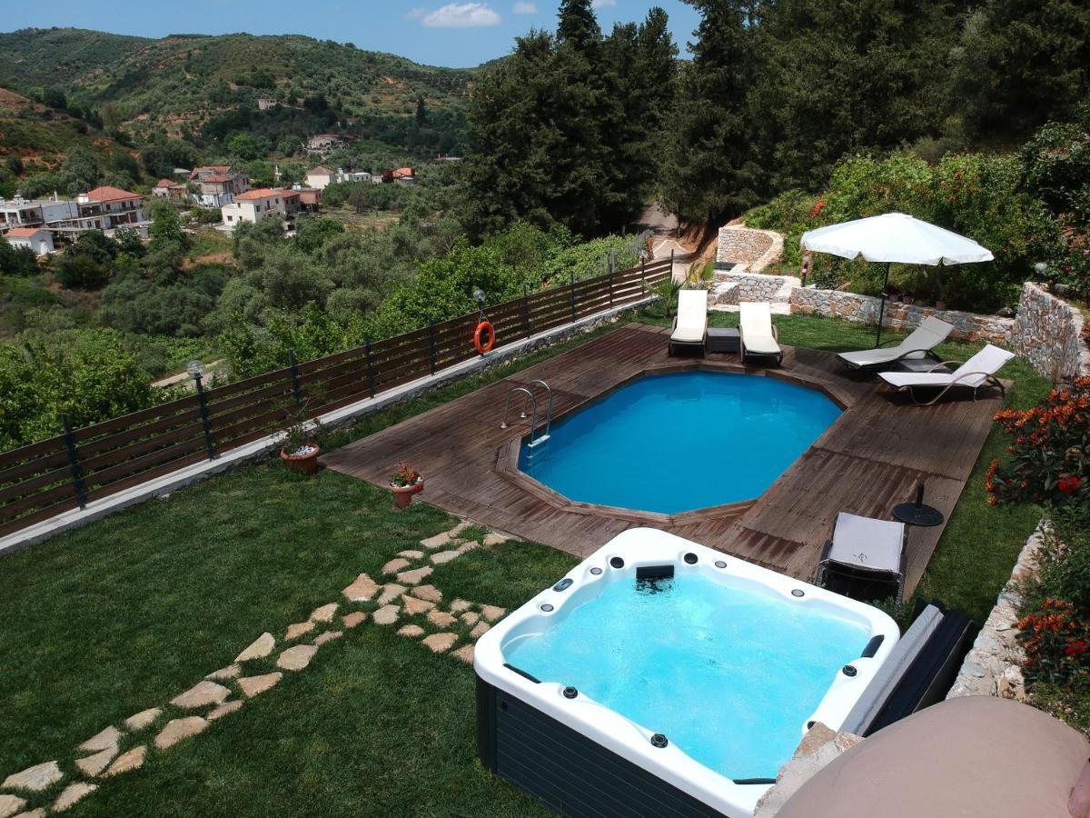 Ampelos Cretan Villa - Private Pool & Heated Ozone Jacuzzi Yerolákkos Eksteriør bilde